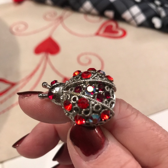 Adorable Ladies Fashion Lady Bug Ring - Picture 3 of 8